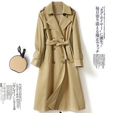 时尚女装风衣BLYC8082优雅气质长款外套修身显瘦设计，女装风衣，笃写