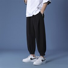 2023新款男夏季薄款韩版直筒束脚冰丝休闲裤K118-特批35,男装休闲裤,星座718-1