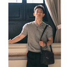 1506/Q77080/P43美式亨利领T恤sorona户外运动亨利衫休闲男上衣，男装T恤，星座1506