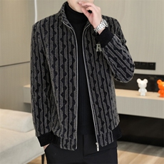 冬季新款修身男士毛呢外套短款夹克立领潮流百搭D50P140控228，男装毛呢大衣，电商B226