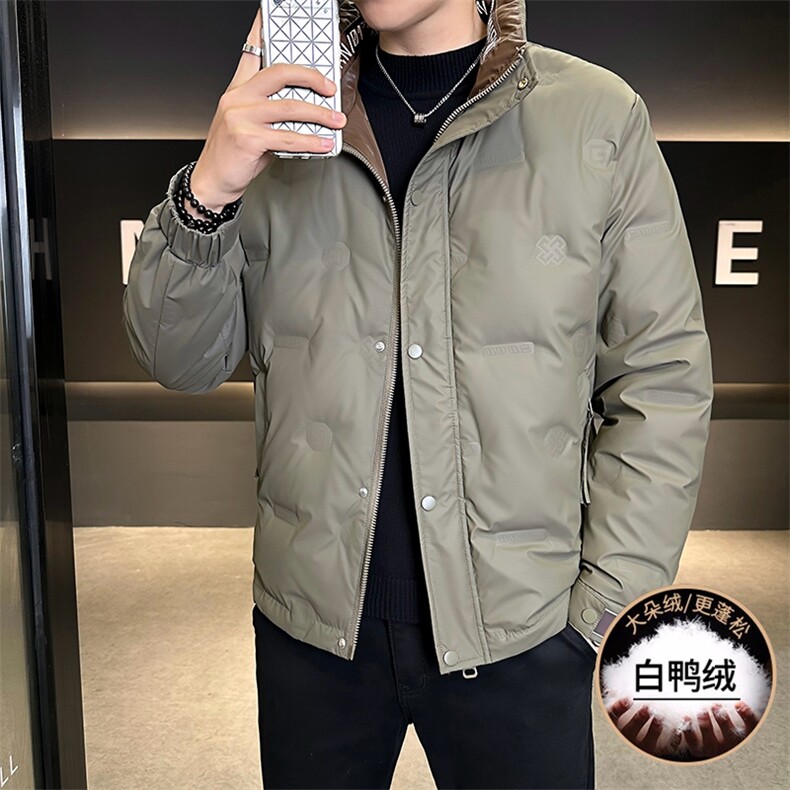 MY909-P130 2025秋冬男士标50 青年加厚保暖羽绒服外套图片