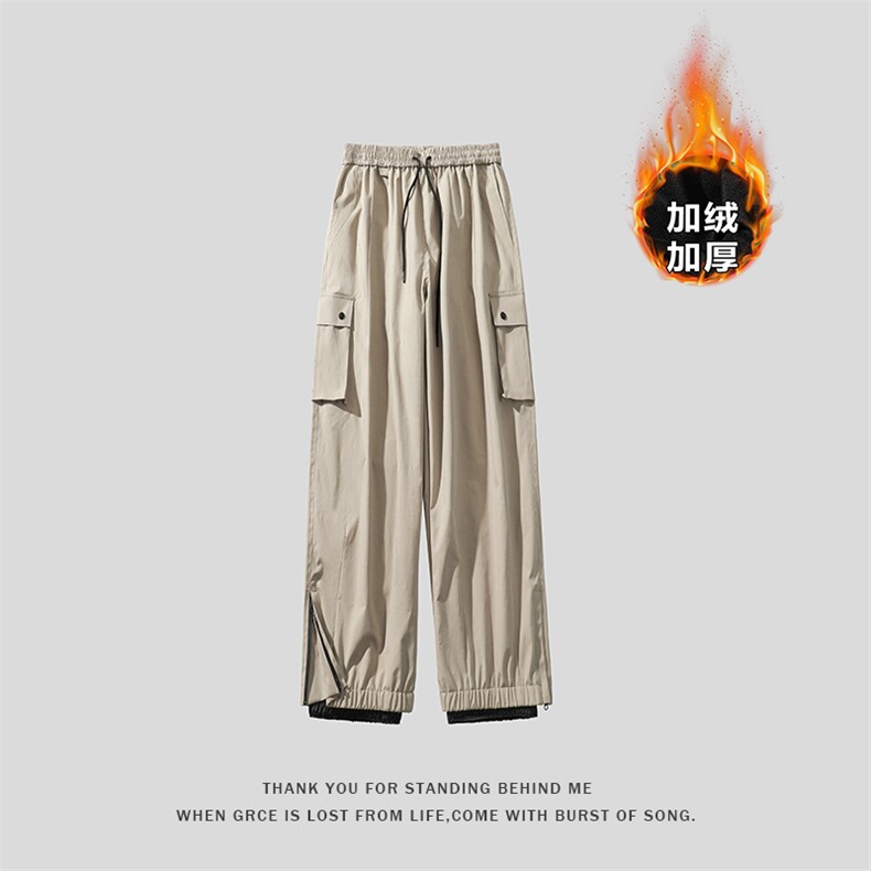 2023冬季新款滑雪裤面层：聚酯纤维K1157J加绒-P110,男装休闲裤,电商A082