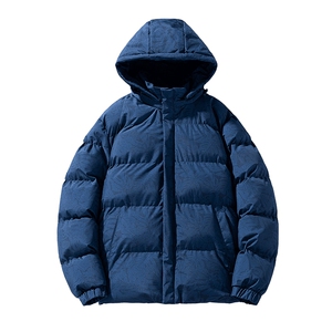 特批2024冬季大码印花棉服可脱卸连帽棉袄外套 A436-3091-P70图片
