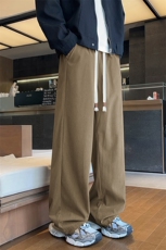 休闲裤男款2025秋季新款潮流重磅美式宽松直筒长裤Q29156-特P35，男装休闲裤，星座610（原A335）