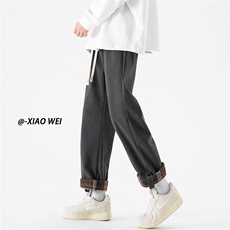 面料：100涤纶秋冬休闲裤男灯芯绒D329-QM540-P60-控78，男装休闲裤，电商D329
