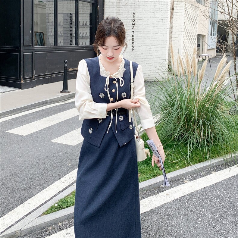春装新款套装三件套配腰带2C153-8935-P235K378,女装套装/套裙,2C153