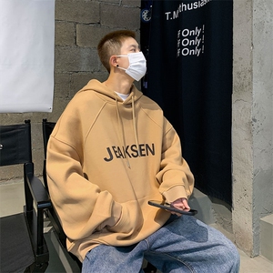 慵懒连帽檐卫衣男款硬挺情侣装外套-JK22301-P65控78图片