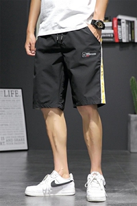 20夏季日系大码休闲潮流运动撞色工装沙滩短裤五分裤K1026-P20图片