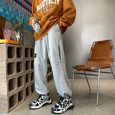 22秋新款宽松港风运动束脚百搭情侣长裤B266-X830-P60，男装休闲裤，星座B257-1