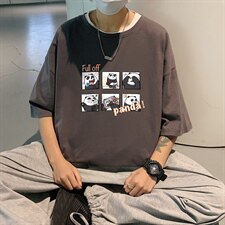 短袖男夏宽松纯棉T恤男百搭港风韩版情侣中性日系潮DT0250P20，男装T恤，星座1016-1（原电商B408-1）