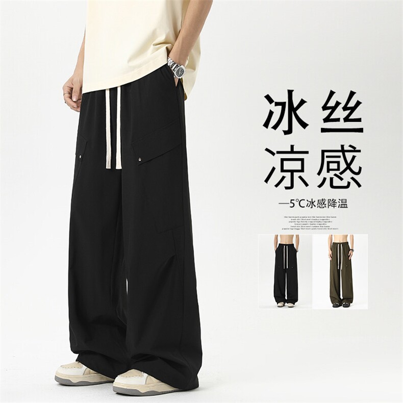 2025 夏季新款 无影墙四面弹工装冰丝裤M-5XL HK25472-特P30图片
