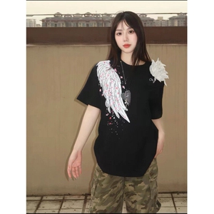 原版工艺立体羽翼纯棉短袖ZX0298-P35图片