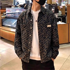 牛仔衬衫男秋季新款潮牌宽松水洗做旧工装夹克外套JK31-P57，男装夹克，星座208-5