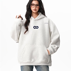 春秋男女连帽卫衣情侣时尚套头上衣大口袋卫衣外套，女装短外套，星座1013-1