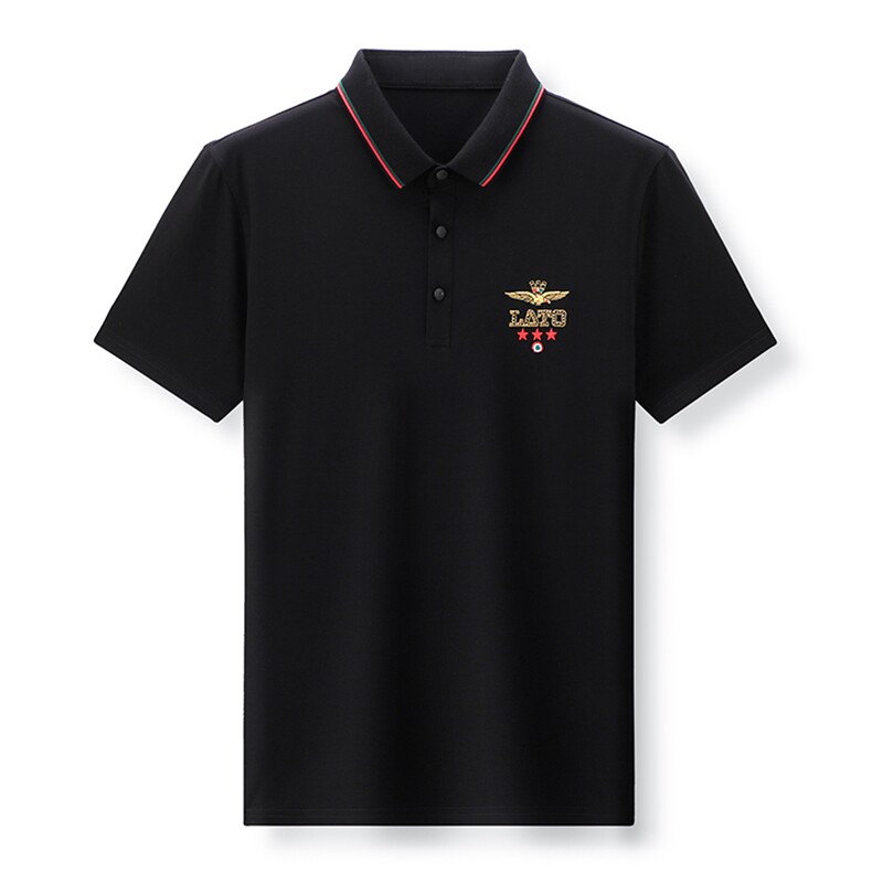 2023夏季新款男装冰丝免烫休闲Polo衫中年翻领宽松薄款T恤衫男士,男装T恤,电商B212（原钱塘6029）