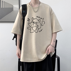 麂皮绒短袖t恤男大码半袖男JD82427-P25，男装T恤，电商A040