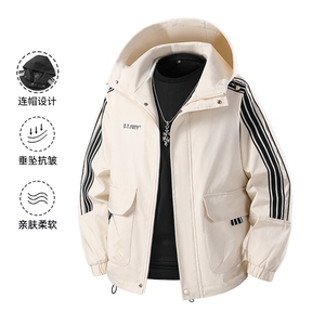 美式潮牌工装外套男春秋季户外运动冲锋衣 A436-JK2588-P70图片