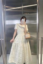 【DAVIDA】韩版设计款菱格连衣裙，女装连衣裙，DAVIDA