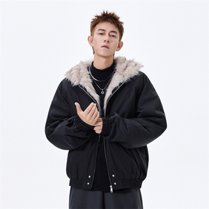 新款 加厚长毛座山雕棉衣外套 MY868-P87图片