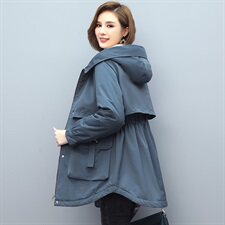 2020冬装新款修身显瘦减龄加绒保暖棉衣/棉服派克服，女装派克服，姿萝菲