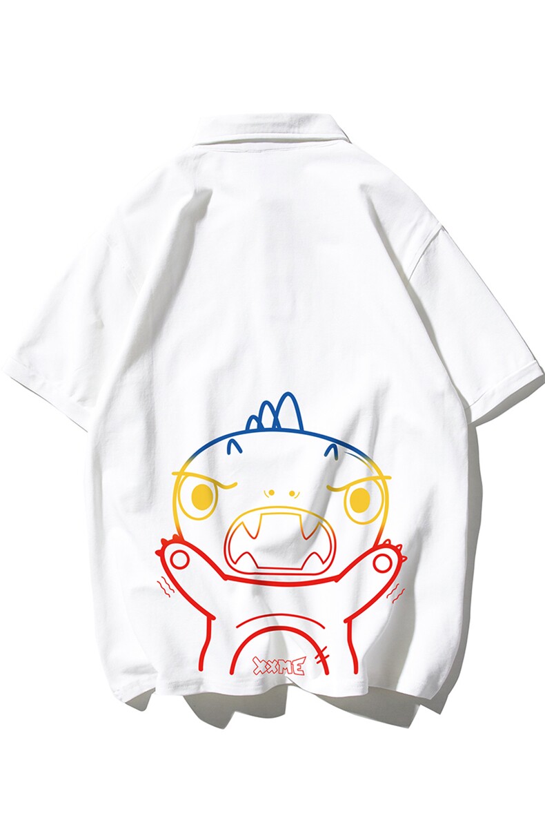 T恤潮流圆领男港风印花POLO衫百搭休闲时尚DS-B299-ZY1177P35,男装T恤,电商A061-1