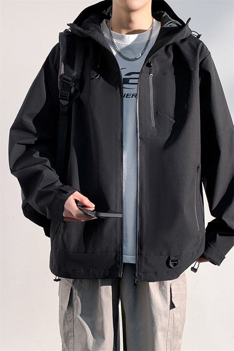 新款男女高品质户外登山服青少年学生冲锋衣夹克外套JK6633-P79,男装夹克,电商B306