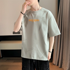 男夏季宽松休闲百搭T恤T6886小码P22大码P25，男装T恤，星座914
