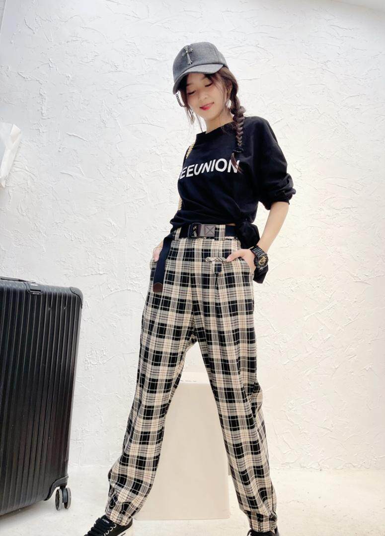 秋款格子裤，其它，玫瑰共和国