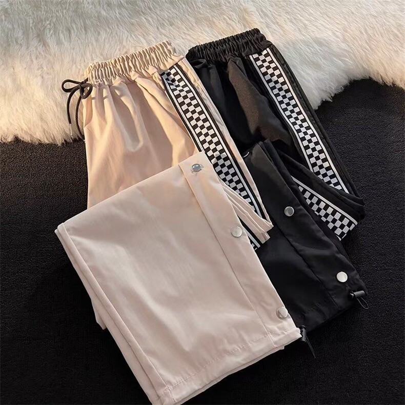 新款休闲裤男夏季微弹纯色运动裤长裤宽松型潮时尚潮牌KK108-30，女装休闲裤，星座911-3