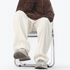 深度库存秋冬高克重休闲裤宽松拖地裤垂感小西裤K2675-特P32，男装西裤，电商A099