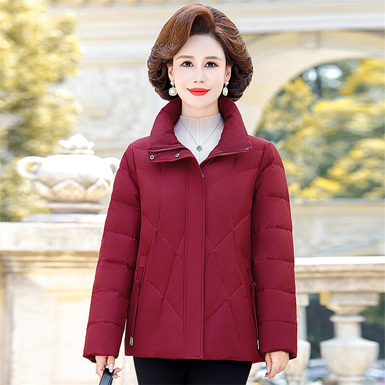 2026新款中老年人女装妈妈羽绒服时尚洋气加厚保暖冬装外套,男装羽绒服,电商B212（原钱塘6029）