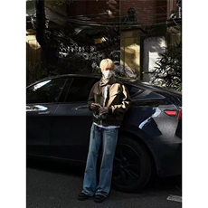 725-P582025春秋新款美式复古cleanfit工装夹克男女痞帅，男装夹克，电商B323A