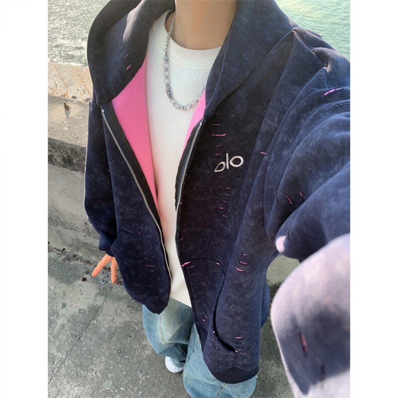 ！2025重磅潮牌情侣连帽卫衣刺绣加厚外套WY51特P65图片