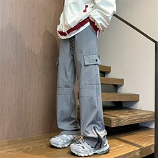 KZ124机能防水冲锋裤子男2024春季新款设计感小众拉链，男装休闲裤，星座218-1（原230）