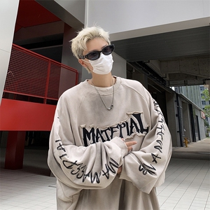 E23 P48春秋男女同款新款卫衣男生套头衫时尚宽松打底衫图片