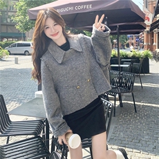 现货主推！冬季新款短款双面呢羊毛外套大衣2B237-6080-P185K278，女装毛呢外套，2B237