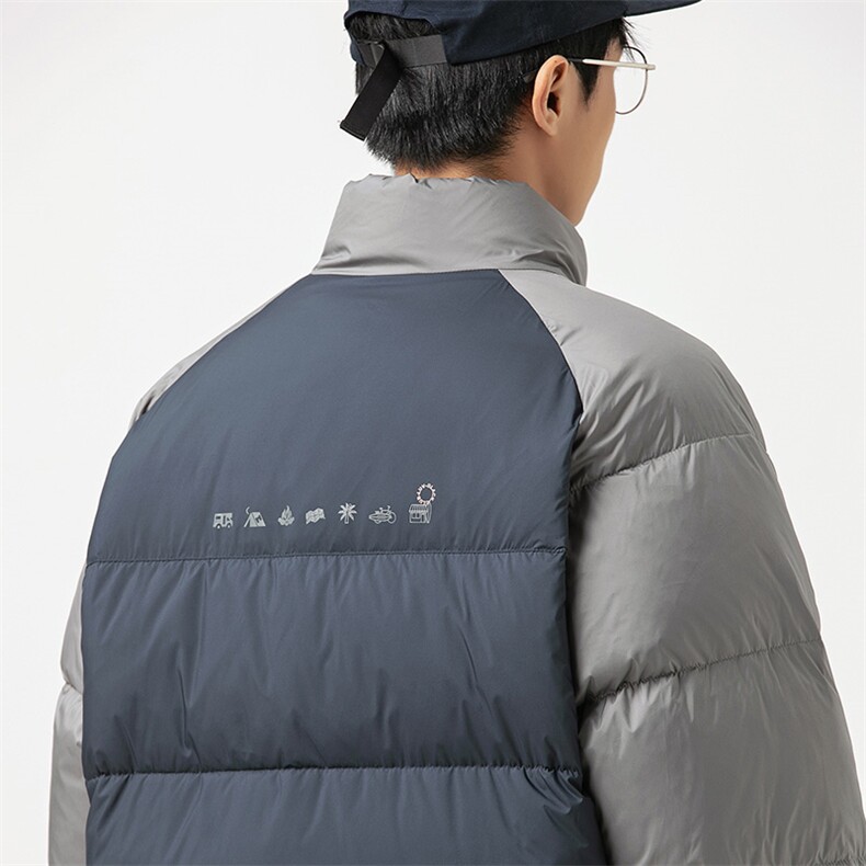 2026冬季新款男日系潮牌立领白鸭绒羽绒服拼色加厚外套YR20-F209,男装羽绒服,电商A101（原外27）