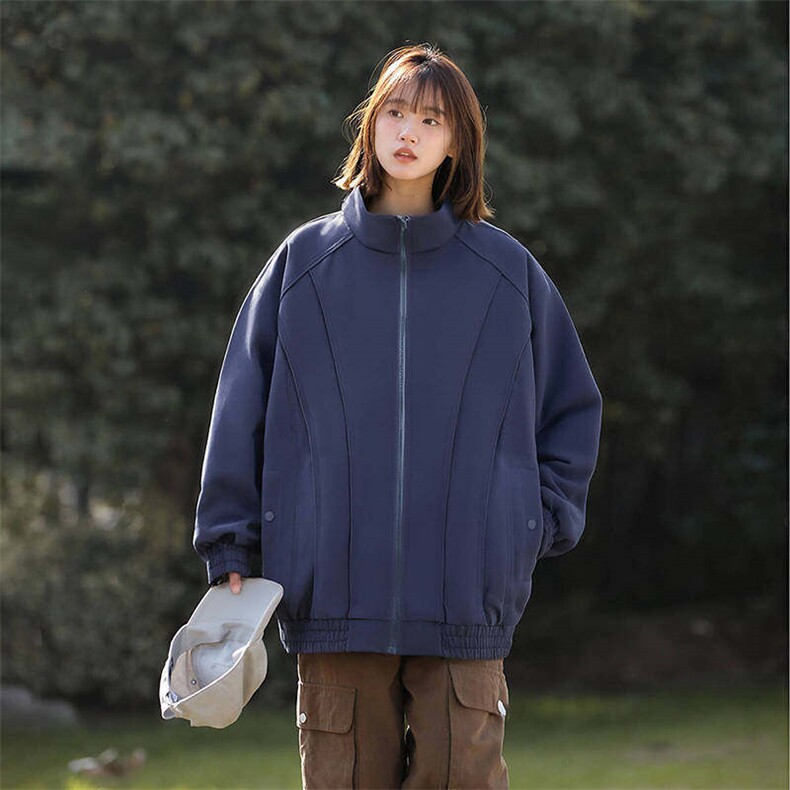 新款中性风户外夹克男立领纯色上衣冲锋衣外套A157B-JK7866-P60图片