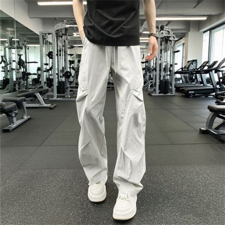 1506-1/KX51/P40潮牌男款休闲裤宽松显瘦百搭款图片