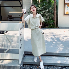 现货主推2025新款工装二件套2C129-8875-P125-K178，女装套装/套裙，2C129