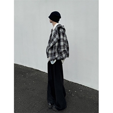 XZ1005-1-TTH0079-批105-美式复古斜拉链解构夹克美拉德外套，男装夹克，星座1005-1
