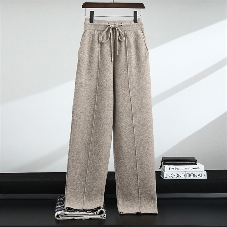 2025秋冬青春流行直筒型长裤中缝裤，男装休闲裤，千国羊绒