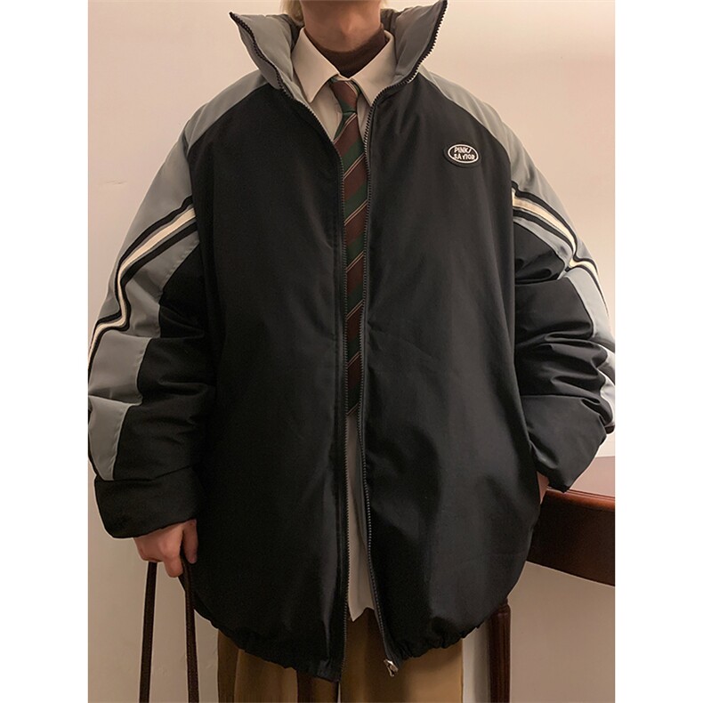 双面穿棉衣加厚外套大码棉袄港风棉服日系潮1016-1W89P128K158,男装棉衣,星座1016-1（原电商B408-1）
