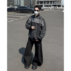 美式高街字母印花棒球服短款男女hiphop高级感痞帅潮牌夹克外套，男装夹克，星座601-1
