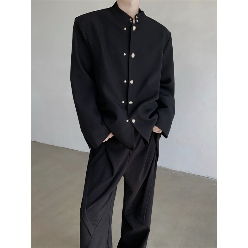 现货！25新中式秋冬热血高校男士制服中山装西服XZ40-P118图片