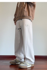 大货已出欢迎二开加绒新款纯色青少年潮流卫裤宽松A161-K51A，男装休闲裤，电商A161
