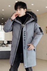 棉衣男冬季连帽中长款大毛领时尚百搭长款棉服外套MY1668-P113，男装棉衣，星座310B-3
