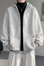3XL-S基础百搭拉链开衫卫衣男休闲外套小心机WY45-P58400g，女装短外套，电商D206-1