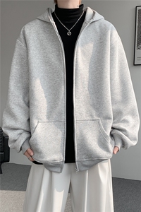 3XL-S 基础百搭拉链开衫卫衣男休闲外套小心机 WY45-P58 400g图片