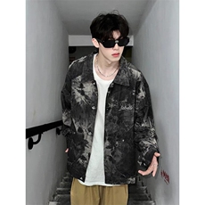 网络图现货扎染牛仔夹克外套RJ27-P95，男装夹克，星座1005-4